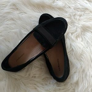 GH Bass Becky Leather Upper Suede Flats